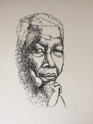 Pen drawing of Nelson