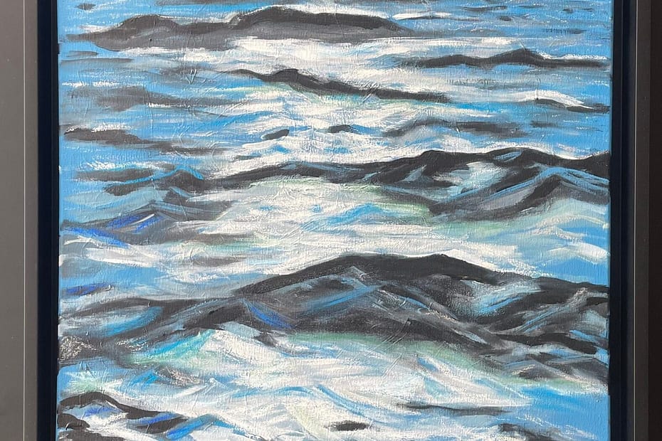 De Zee schilderij
